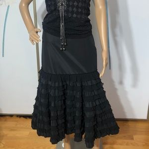 Black fancy skirt
